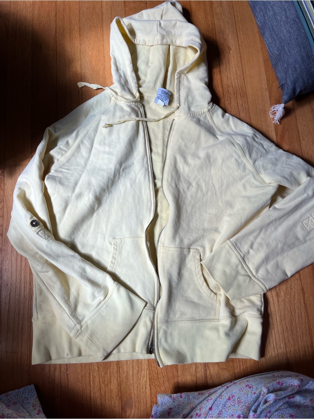 GAP Pale Yellow Zip-Up Hooded Jacket